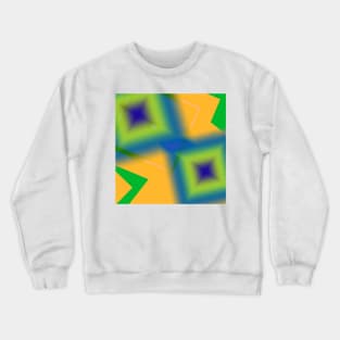 orange green blue abstract texture Crewneck Sweatshirt